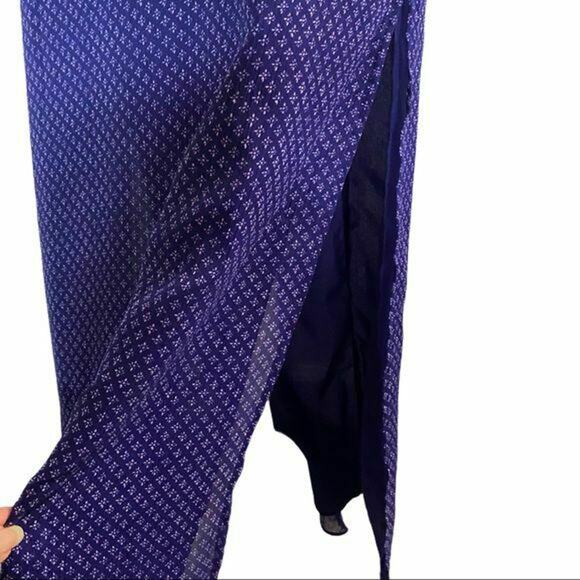 american eagle embroidered Halter Long dress with splip sz 2 backless bohemian - Picture 8 of 12